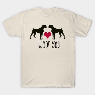 I woof You, Boxer Dog Gifts for Men and Women T-Shirt